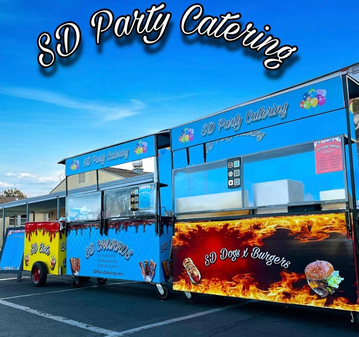 Colorful elote catering service